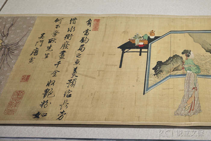 《韓熙載夜宴圖》(局部)明代 唐寅-拍攝于重慶三峽博物館 《韓熙載夜宴圖》(局部)明代 唐寅-拍攝于重慶三峽博物館